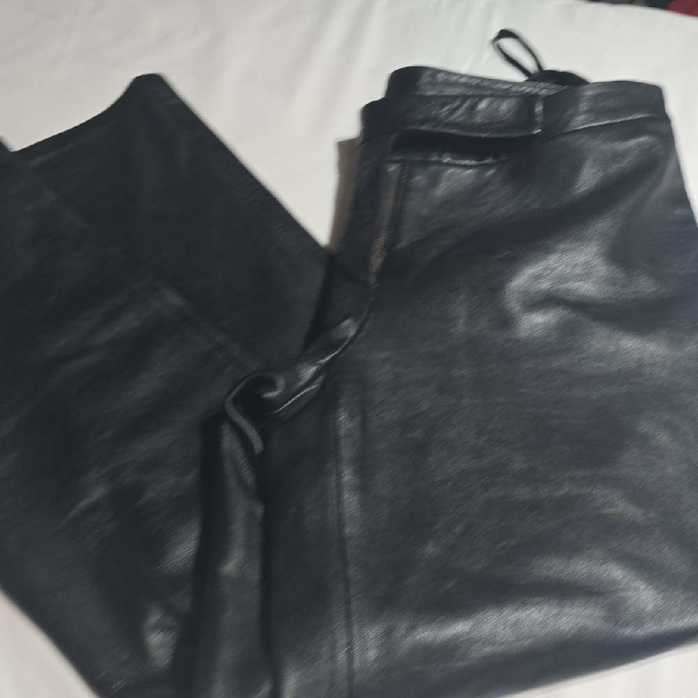 INC International Concepts Black Leather Apparel